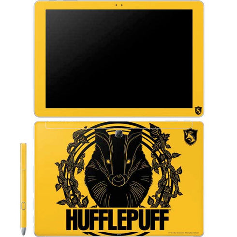 Wizarding Worlds Harry Potter Hufflepuff Illustration Galaxy Book 12in Skin