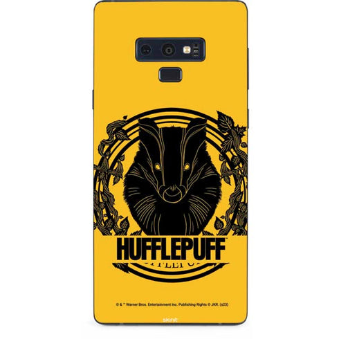 Wizarding Worlds Harry Potter Hufflepuff Illustration Galaxy Note 9 Skin