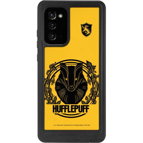 Wizarding Worlds Harry Potter Hufflepuff Illustration Galaxy Note20 5G Waterproof Case
