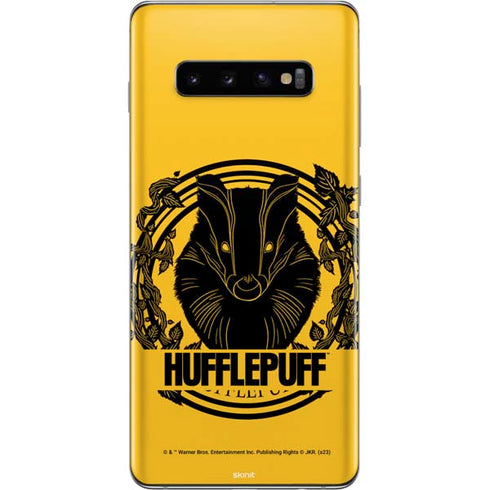 Wizarding Worlds Harry Potter Hufflepuff Illustration Galaxy S10 Plus Skin