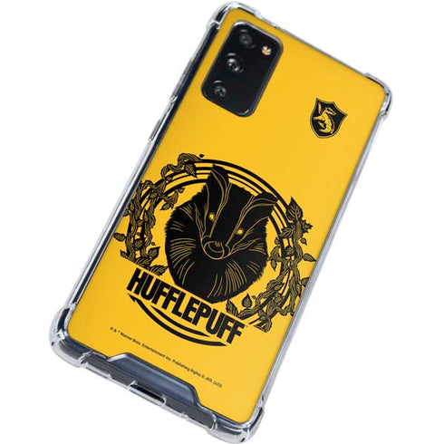 Wizarding Worlds Harry Potter Hufflepuff Illustration Galaxy S20 FE Clear Case