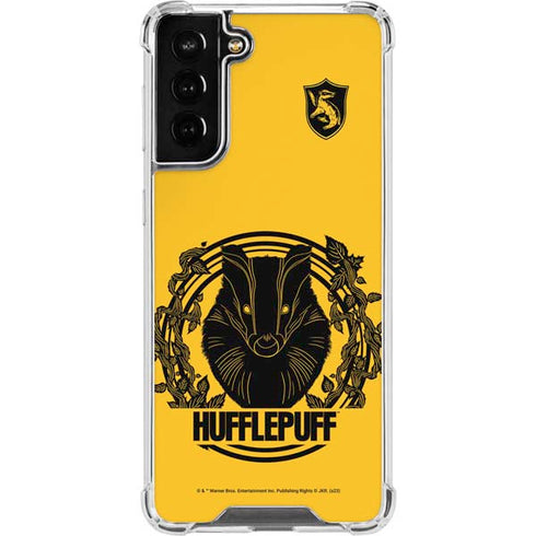 Wizarding Worlds Harry Potter Hufflepuff Illustration Galaxy S21 FE Clear Case