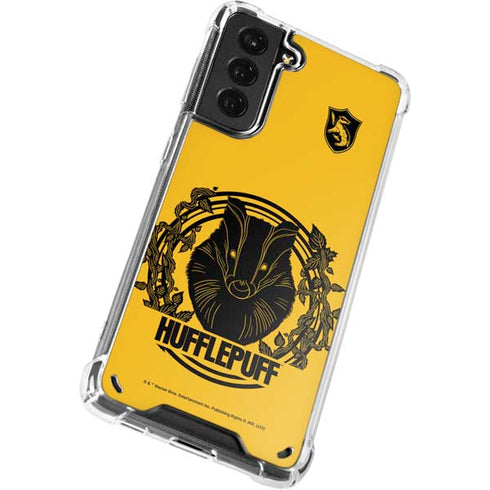Wizarding Worlds Harry Potter Hufflepuff Illustration Galaxy S21 Plus 5G Clear Case