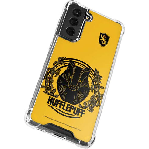 Wizarding Worlds Harry Potter Hufflepuff Illustration Galaxy S22 Plus Clear Case