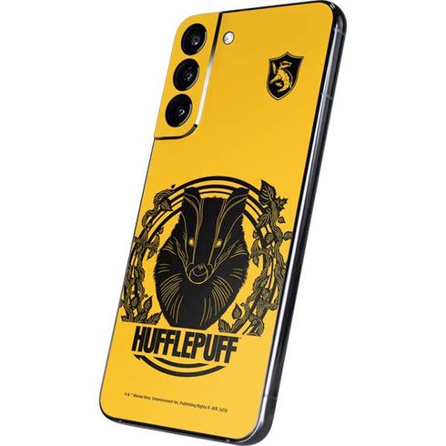 Wizarding Worlds Harry Potter Hufflepuff Illustration Galaxy S22 Plus Skin