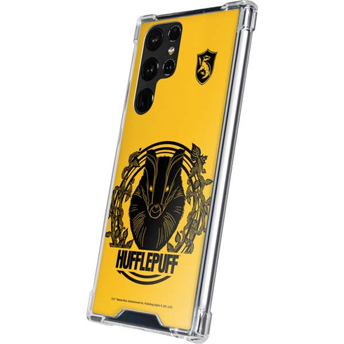 Wizarding Worlds Harry Potter Hufflepuff Illustration Galaxy S22 Ultra Clear Case