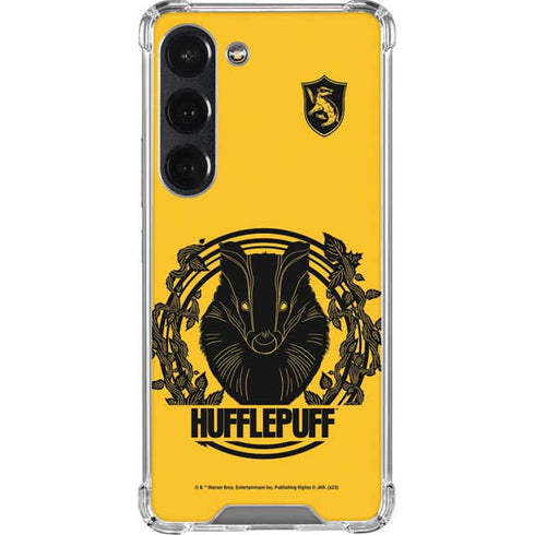 Wizarding Worlds Harry Potter Hufflepuff Illustration Galaxy S23 Clear Case