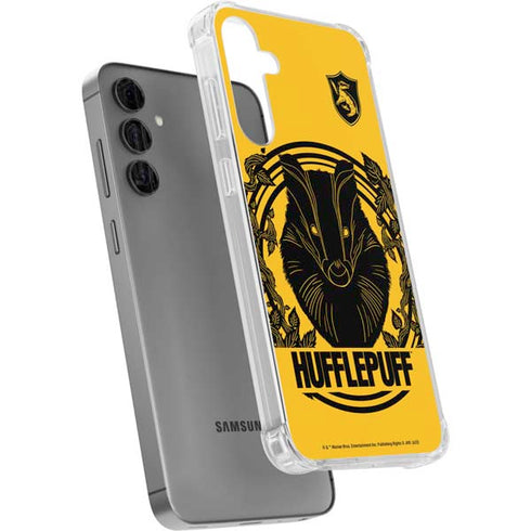 Wizarding Worlds Harry Potter Hufflepuff Illustration Galaxy S24 Plus Clear Case