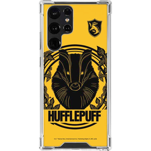 Wizarding Worlds Harry Potter Hufflepuff Illustration Galaxy S24 Ultra Clear Case