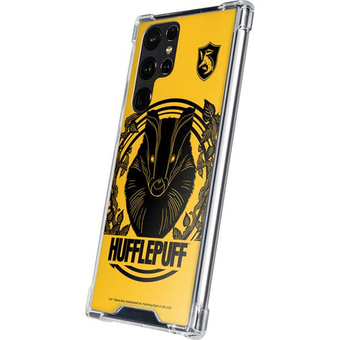 Wizarding Worlds Harry Potter Hufflepuff Illustration Galaxy S24 Ultra Clear Case