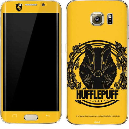 Wizarding Worlds Harry Potter Hufflepuff Illustration Galaxy S7 Edge Skin