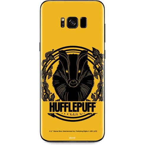 Wizarding Worlds Harry Potter Hufflepuff Illustration Galaxy S8 Plus Skin