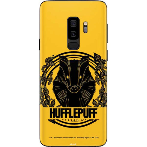 Wizarding Worlds Harry Potter Hufflepuff Illustration Galaxy S9 Plus Skin