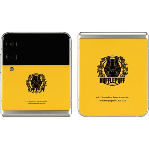 Wizarding Worlds Harry Potter Hufflepuff Illustration Galaxy Z Flip3 5G Skin