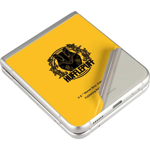 Wizarding Worlds Harry Potter Hufflepuff Illustration Galaxy Z Flip3 5G Skin