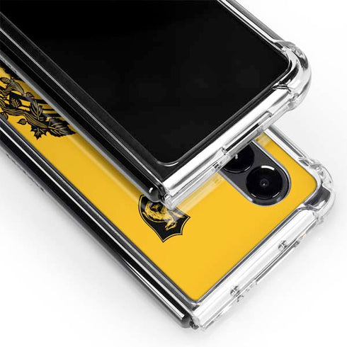 Wizarding Worlds Harry Potter Hufflepuff Illustration Galaxy Z Fold4 5G Clear Case