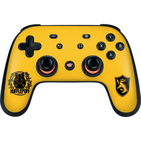 Wizarding Worlds Harry Potter Hufflepuff Illustration Google Stadia Controller Skin