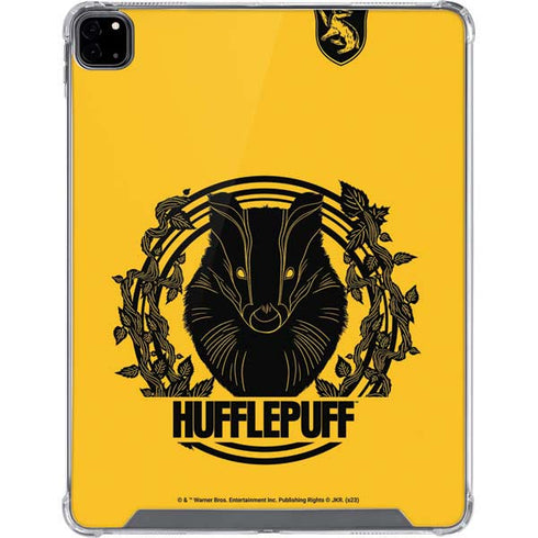 Wizarding Worlds Harry Potter Hufflepuff Illustration iPad Pro 12.9in (2020) Clear Case