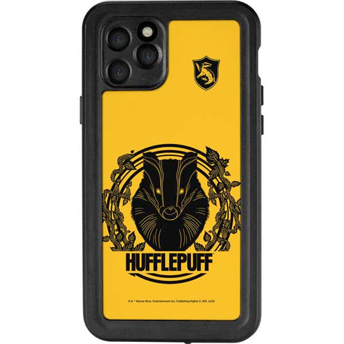 Wizarding Worlds Harry Potter Hufflepuff Illustration iPhone 11 Pro Waterproof Case