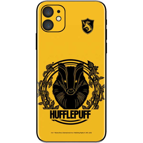 Wizarding Worlds Harry Potter Hufflepuff Illustration iPhone 11 Skin