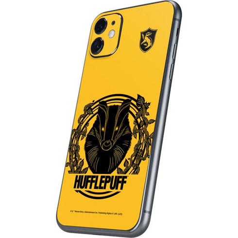 Wizarding Worlds Harry Potter Hufflepuff Illustration iPhone 11 Skin