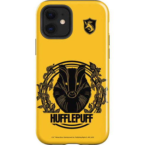 Wizarding Worlds Harry Potter Hufflepuff Illustration iPhone 12 Impact Case