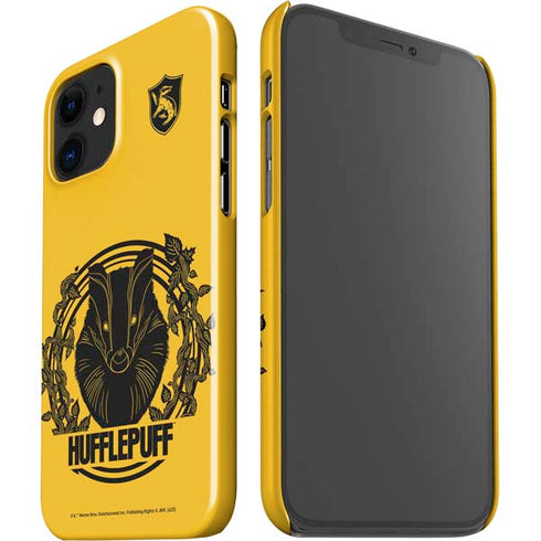Wizarding Worlds Harry Potter Hufflepuff Illustration iPhone 12 Mini Lite Case