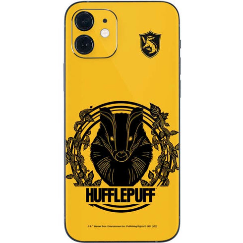 Wizarding Worlds Harry Potter Hufflepuff Illustration iPhone 12 Mini Skin