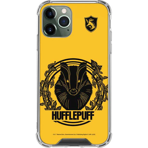 Wizarding Worlds Harry Potter Hufflepuff Illustration iPhone 12 Pro Clear Case