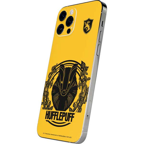 Wizarding Worlds Harry Potter Hufflepuff Illustration iPhone 12 Pro Max Skin
