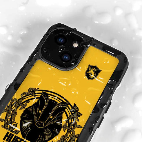 Wizarding Worlds Harry Potter Hufflepuff Illustration iPhone 13 Mini Waterproof Case