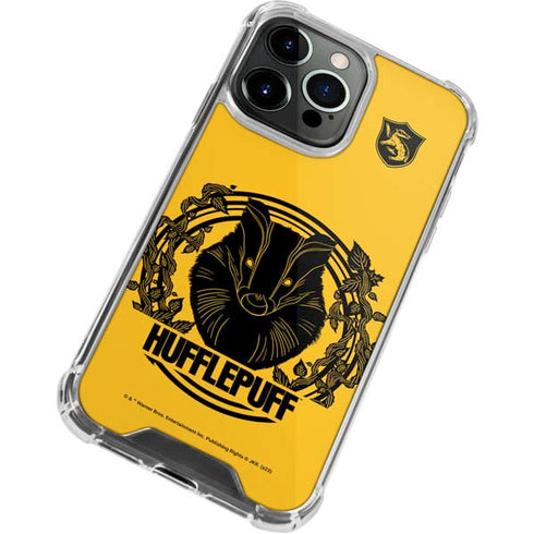 Wizarding Worlds Harry Potter Hufflepuff Illustration iPhone 13 Pro Clear Case