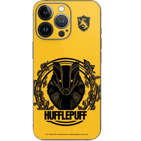 Wizarding Worlds Harry Potter Hufflepuff Illustration iPhone 13 Pro Skin
