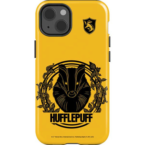 Wizarding Worlds Harry Potter Hufflepuff Illustration iPhone 15 Impact Case