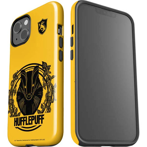 Wizarding Worlds Harry Potter Hufflepuff Illustration iPhone 15 Impact Case