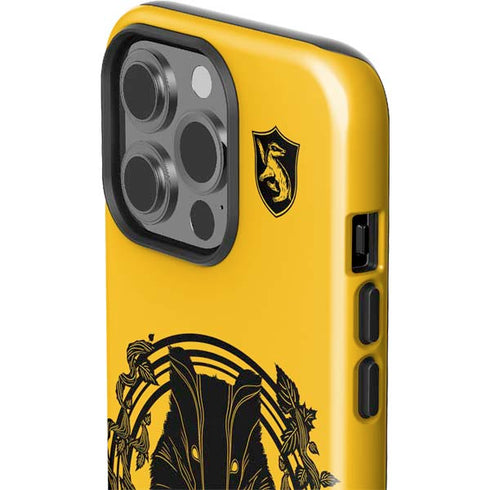 Wizarding Worlds Harry Potter Hufflepuff Illustration iPhone 14 Pro Impact Case