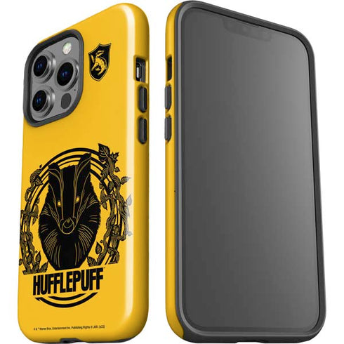 Wizarding Worlds Harry Potter Hufflepuff Illustration iPhone 14 Pro Impact Case