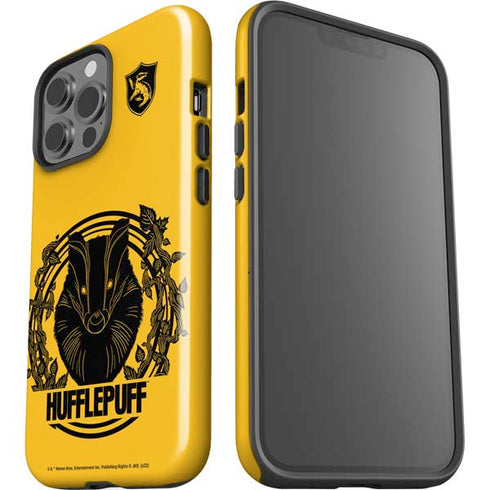 Wizarding Worlds Harry Potter Hufflepuff Illustration iPhone 15 Pro Max Impact Case