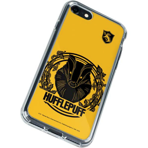 Wizarding Worlds Harry Potter Hufflepuff Illustration iPhone SE (2nd & 3rd Gen) Clear Case