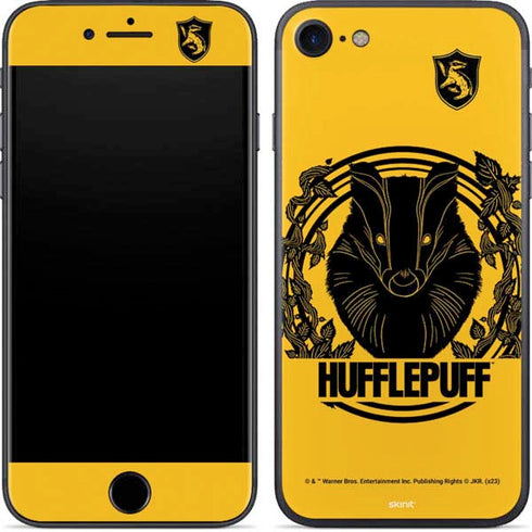 Wizarding Worlds Harry Potter Hufflepuff Illustration iPhone SE (2nd & 3rd Gen) Skin
