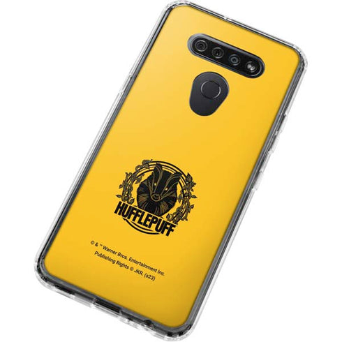 Wizarding Worlds Harry Potter Hufflepuff Illustration LG K51/Q51 Clear Case