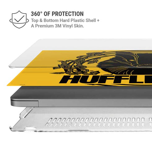 Wizarding Worlds Harry Potter Hufflepuff Illustration MacBook Pro 16in (2021-25) Case plus Skin