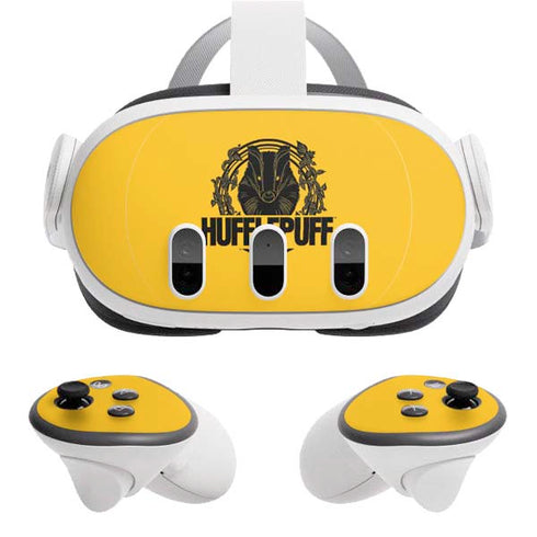 Wizarding Worlds Harry Potter Hufflepuff Illustration Meta Quest 3 Skin