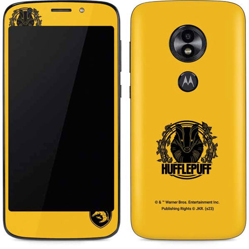 Wizarding Worlds Harry Potter Hufflepuff Illustration Moto E5 Play Skin