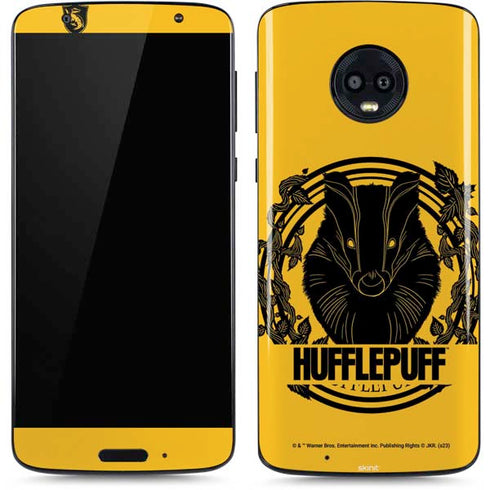 Wizarding Worlds Harry Potter Hufflepuff Illustration Moto G6 Skin