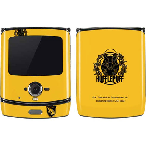 Wizarding Worlds Harry Potter Hufflepuff Illustration Motorola RAZR Skin