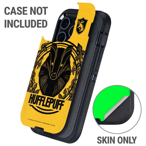 Wizarding Worlds Harry Potter Hufflepuff Illustration Otterbox Defender iPhone Skin