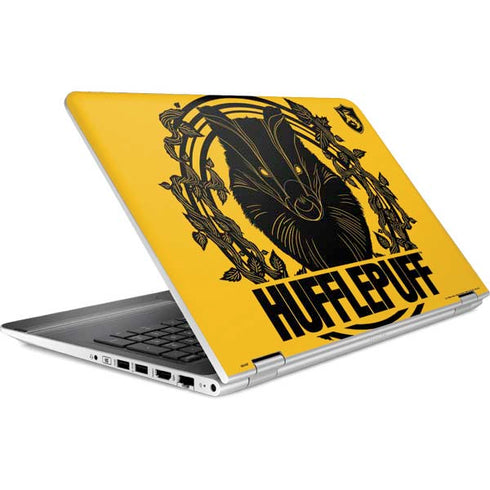 Wizarding Worlds Harry Potter Hufflepuff Illustration HP Pavilion Skin