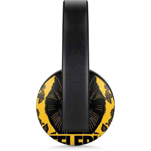 Wizarding Worlds Harry Potter Hufflepuff Illustration PlayStation 4 Gold Wireless Headset Skin