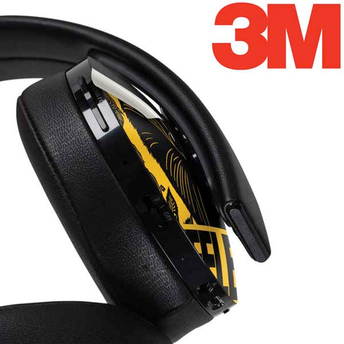Wizarding Worlds Harry Potter Hufflepuff Illustration PlayStation 4 Gold Wireless Headset Skin